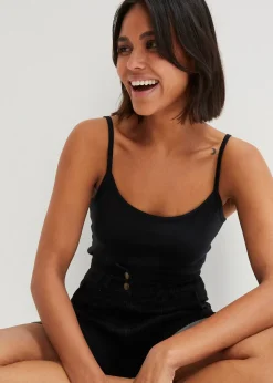 Femme bonprix Tricots De Peau|Basiques|Lot de 2 tops à fines bretelles 100% coton