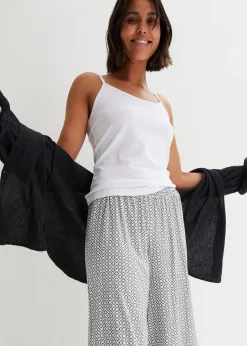 bonprix Lot de 2 tops à fines bretelles 100% coton|Femme Tricots De Peau|Basiques