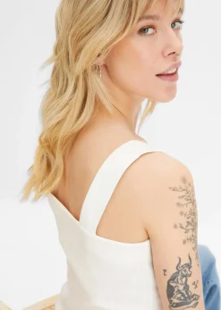 Femme bonprix Tricots De Peau|Basiques|Lot de 2 tops en coton côtelé