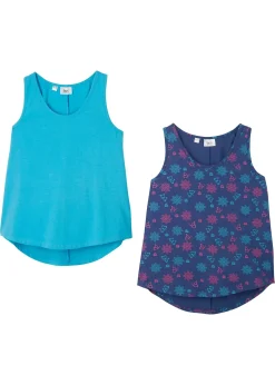 bonprix Lot de 2 tops en coton extensible|Enfant Filles 9-16 Ans·Lot De 2 Articles Et Plus|Filles 9-16 Ans·T-Shirts & Chemisiers