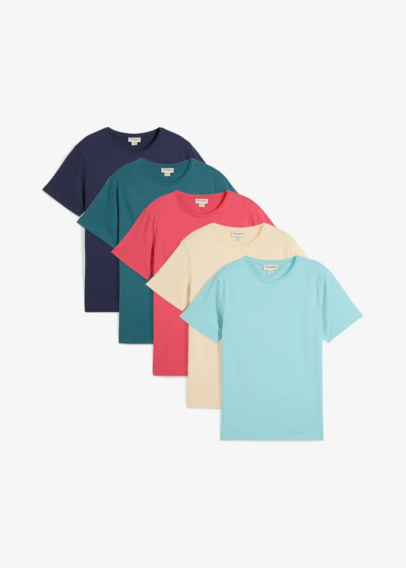 bonprix Lot de 5 T-shirts|Homme Vêtements De Sport|T-Shirts & Polos