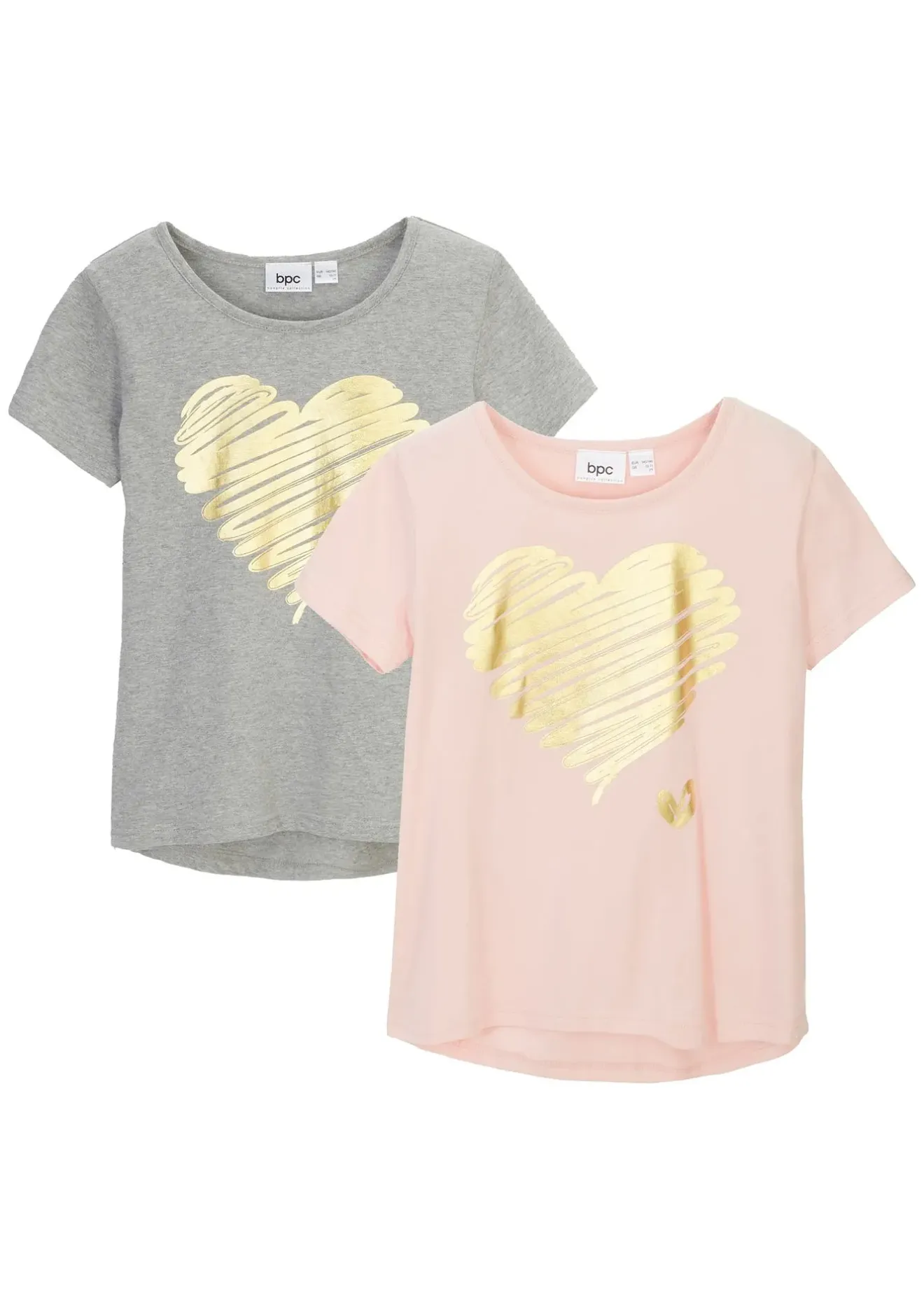 bonprix Lot de 2 T-shirts|Enfant Vêtements Enfant|Filles 9-16 Ans·Lot De 2 Articles Et Plus
