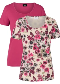 bonprix Lot de 2 T-shirts|Femme T-Shirts & Tops