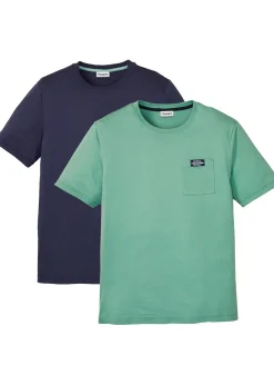 Homme bonprix T-Shirts & Polos|Lot de 2 T-shirts 100% coton