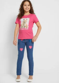 bonprix Lot de 2 T-shirts 100% coton|Enfant Vêtements Enfant|Filles 2-8 Ans·Lot De 2 Articles Et Plus