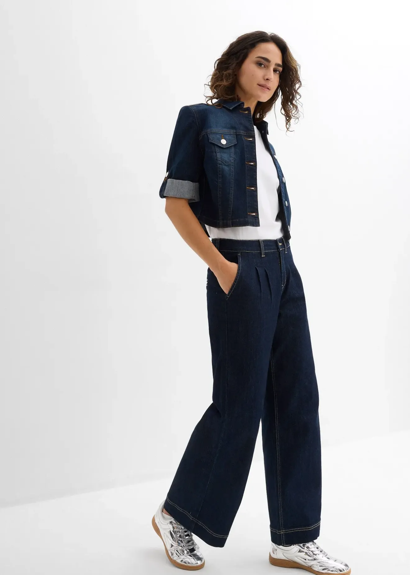 bonprix Lot de 2 T-shirts 100% coton|Femme Basiques|T-Shirts & Tops