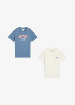 Enfant bonprix Vêtements Enfant|Garçons 9-16 Ans·Lots De 2 Articles Et Plus|Lot de 2 T-shirts 100% coton