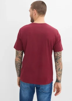 bonprix Lot de 2 T-shirts 100% coton|Homme T-Shirts & Polos