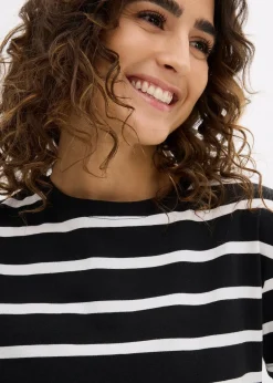 bonprix Lot de 2 T-shirts 100% coton|Femme Basiques|T-Shirts & Tops