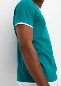 bonprix Lot de 2 T-shirts 2 en 1|Homme T-Shirts & Polos