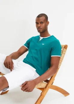 bonprix Lot de 2 T-shirts 2 en 1|Homme T-Shirts & Polos