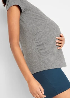 bonprix Lot de 2 T-shirts basiques de grossesse|Femme Femme Enceinte