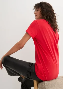 bonprix Lot de 5 T-shirts col rond|Femme Basiques|T-Shirts & Tops