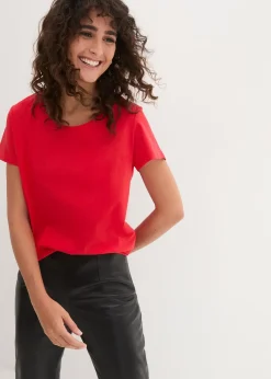 bonprix Lot de 5 T-shirts col rond|Femme Basiques|T-Shirts & Tops