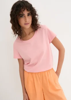 bonprix Lot de 5 T-shirts col rond|Femme Basiques|T-Shirts & Tops