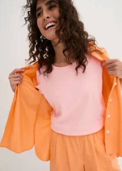 bonprix Lot de 5 T-shirts col rond|Femme Basiques|T-Shirts & Tops