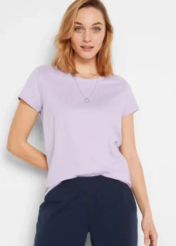 bonprix Lot de 5 T-shirts col rond|Femme Basiques|T-Shirts & Tops