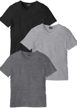 Homme bonprix T-Shirts & Polos|Lot de 3 T-shirts col V
