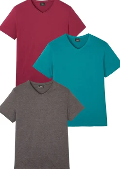 Homme bonprix T-Shirts & Polos|Lot de 3 T-shirts col V
