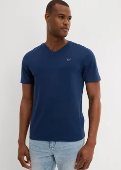 Homme bonprix T-Shirts & Polos|Lot de 2 T-shirts col V 100% coton