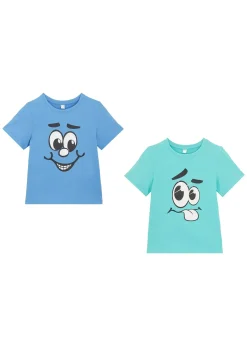 bonprix Lot de 2 T-shirts coton|Enfant Vêtements Enfant|Garçons 2-8 Ans·Lots De 2 Articles Et Plus