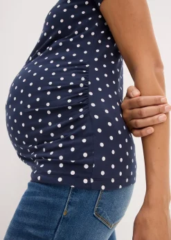 bonprix Lot de 2 T-shirts de grossesse en coton|Femme Femme Enceinte