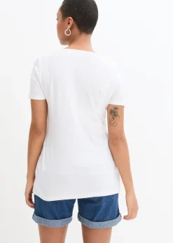 bonprix Lot de 2 T-shirts de grossesse et d’allaitement|Femme Femme Enceinte