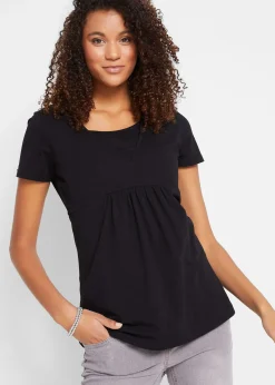 bonprix Lot de 2 T-shirts de grossesse et d’allaitement|Femme Femme Enceinte