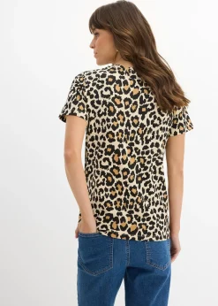 bonprix Lot de 2 T-shirts de grossesse et d’allaitement en coton|Femme Femme Enceinte