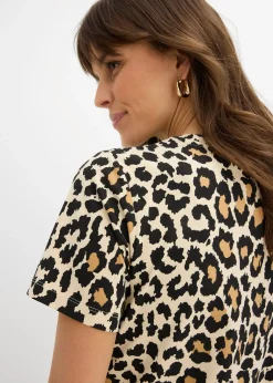 bonprix Lot de 2 T-shirts de grossesse et d’allaitement en coton|Femme Femme Enceinte