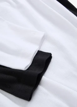 bonprix Lot de 2 t-shirts en coton côtelé|Femme Basiques|T-Shirts & Tops