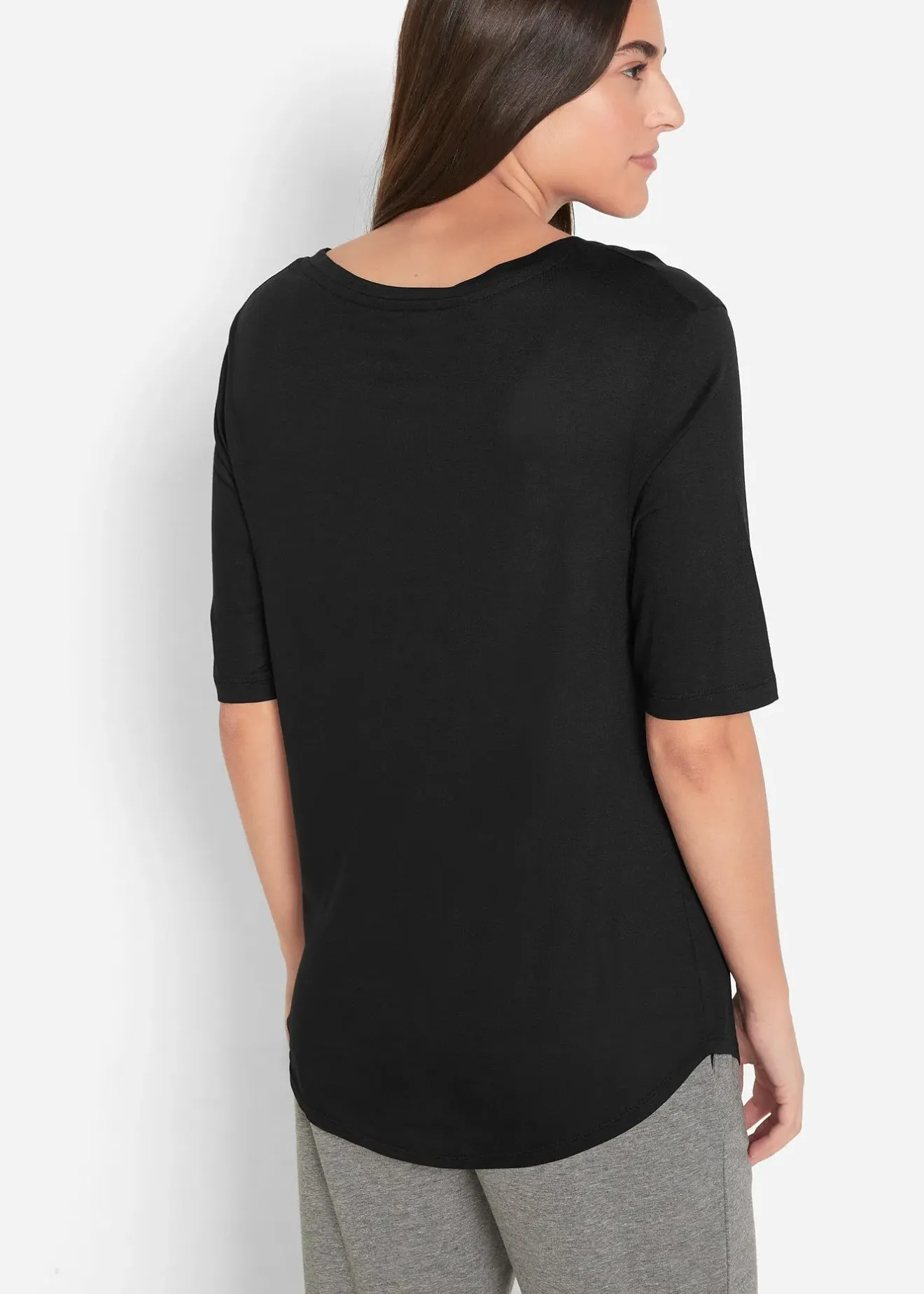 Femme bonprix Basiques|T-Shirts & Tops|Lot de 2 t-shirts en viscose doux