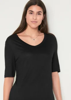 Femme bonprix Basiques|T-Shirts & Tops|Lot de 2 t-shirts en viscose doux