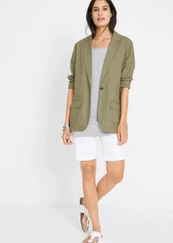 bonprix Lot de 2 T-shirts longs basiques, manches courtes|Femme Basiques|T-Shirts & Tops