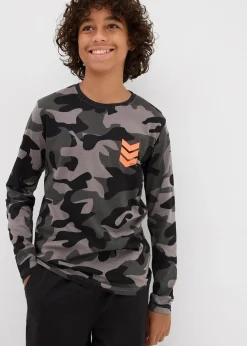 Enfant bonprix Vêtements Enfant|Garçons 9-16 Ans·Lots De 2 Articles Et Plus|Lot de 3 T-shirts manches longues 100% coton