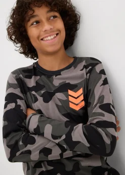 Enfant bonprix Vêtements Enfant|Garçons 9-16 Ans·Lots De 2 Articles Et Plus|Lot de 3 T-shirts manches longues 100% coton