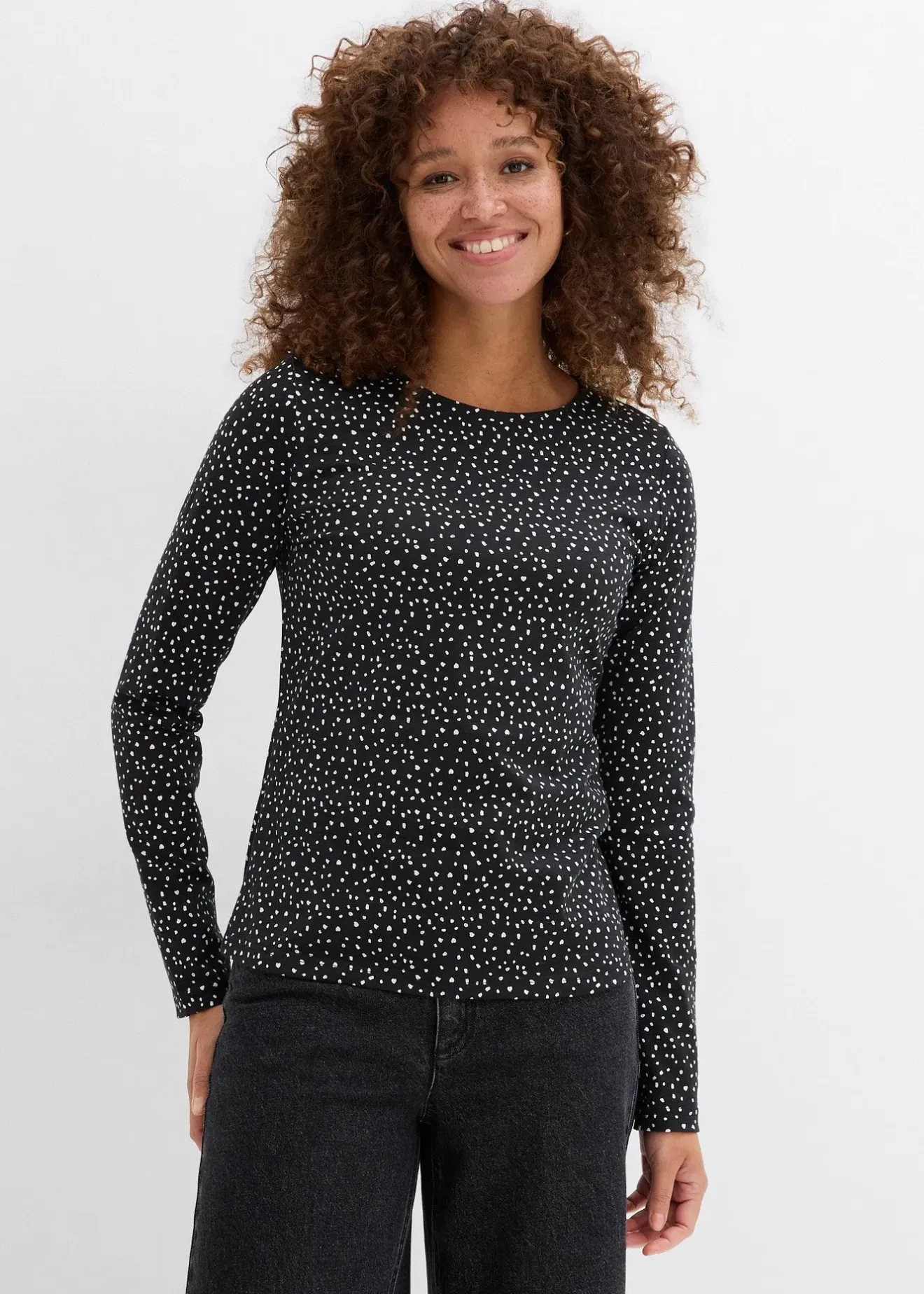 Femme bonprix Basiques|T-Shirts & Tops|Lot de 2 T-shirts manches longues