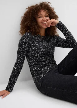 Femme bonprix Basiques|T-Shirts & Tops|Lot de 2 T-shirts manches longues