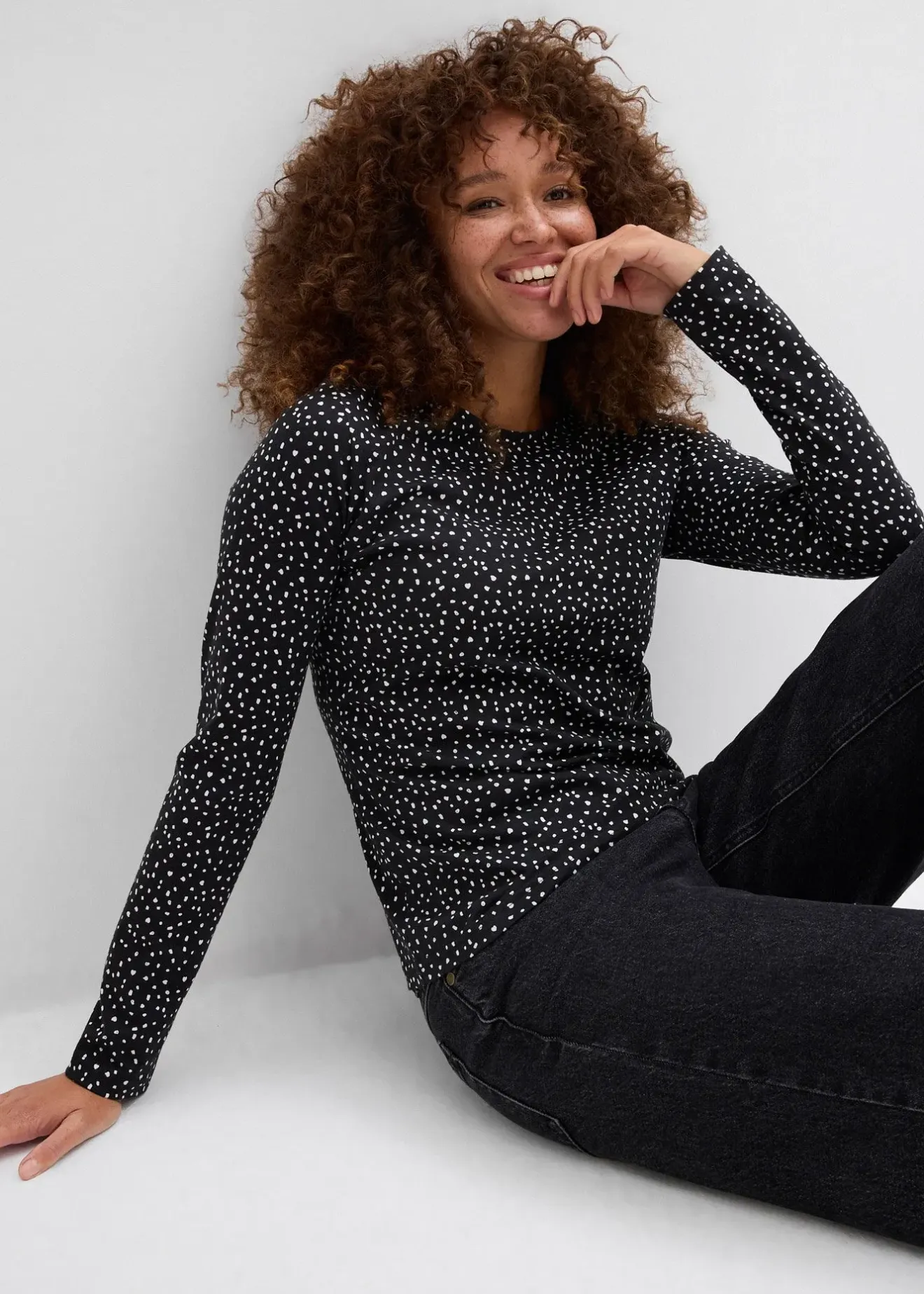 Femme bonprix Basiques|T-Shirts & Tops|Lot de 2 T-shirts manches longues