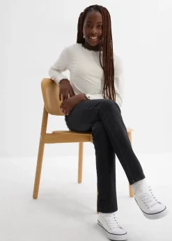 bonprix Lot de 2 T-shirts manches longues en coton extensible|Enfant Vêtements Enfant|Filles 9-16 Ans·Lot De 2 Articles Et Plus