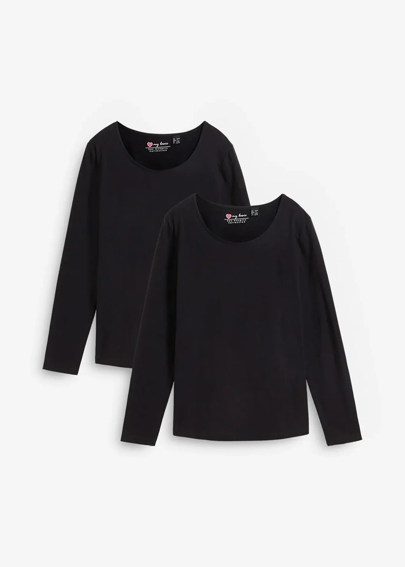 Femme bonprix Basiques|Lot de 2 T-shirts manches longues