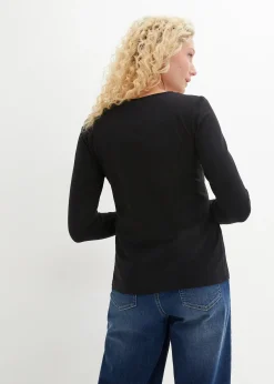 Femme bonprix Basiques|Lot de 2 T-shirts manches longues