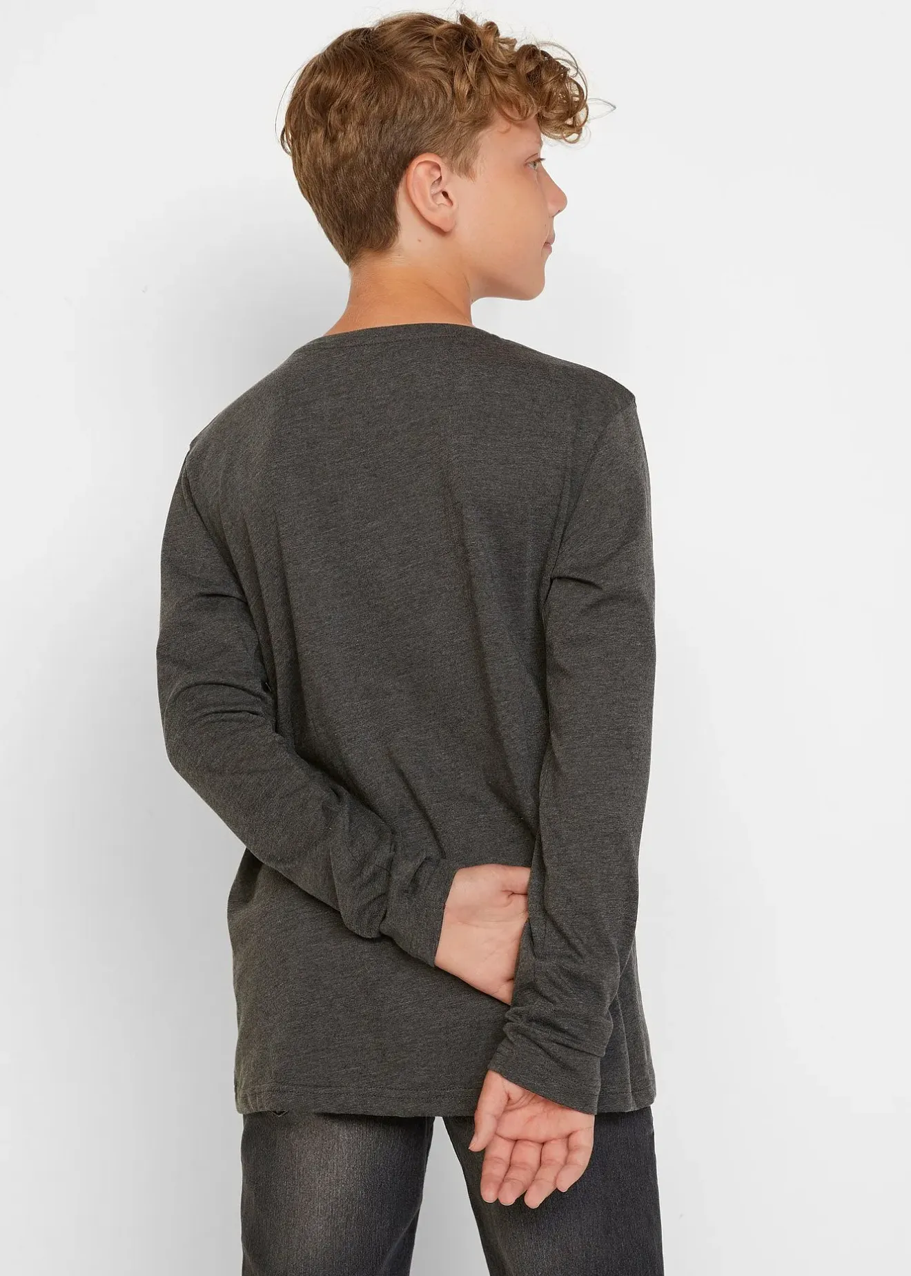 bonprix Lot de 2 T-shirts manches longues coton|Enfant Vêtements Enfant|Garçons 9-16 Ans·Lots De 2 Articles Et Plus