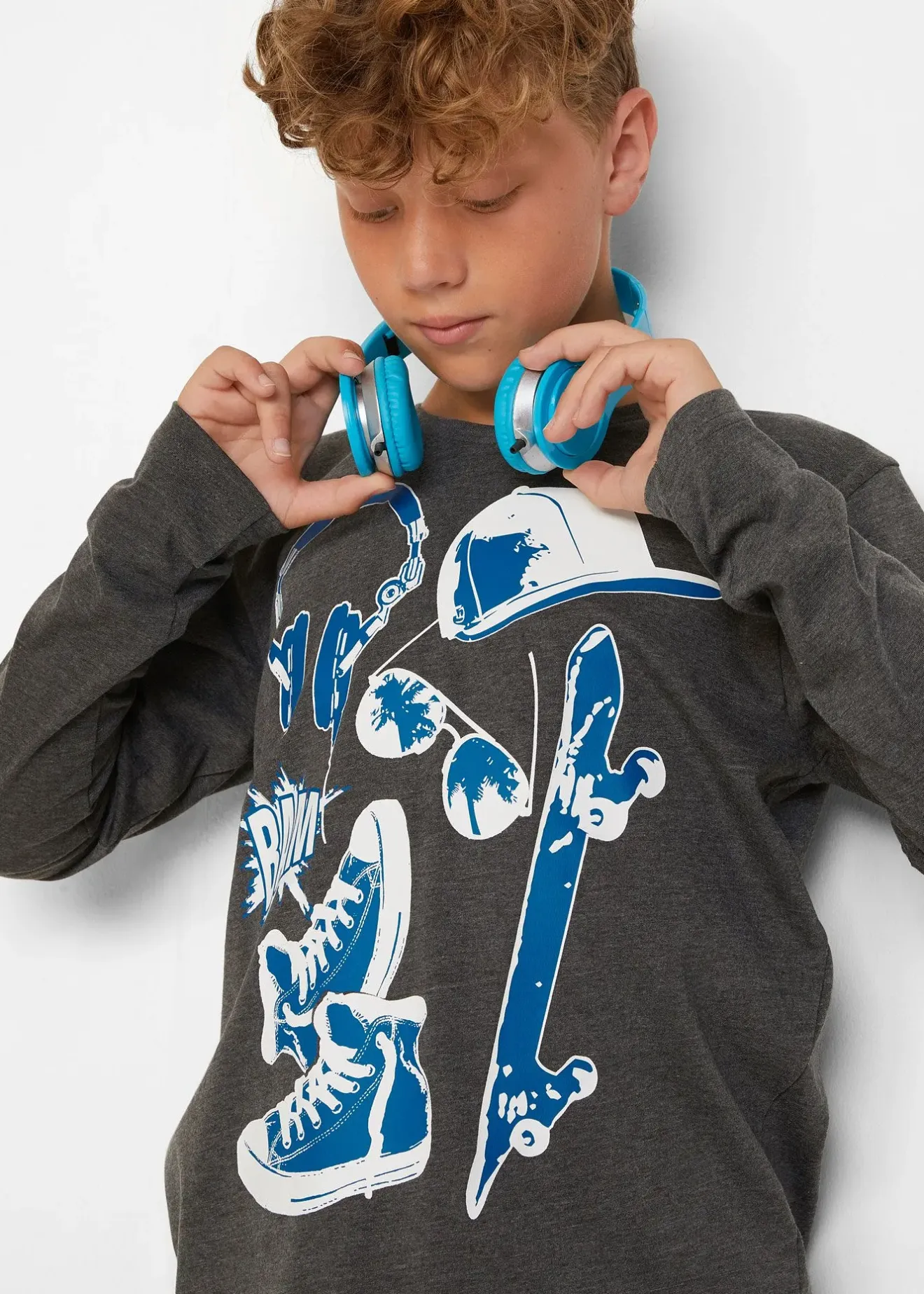 bonprix Lot de 2 T-shirts manches longues coton|Enfant Vêtements Enfant|Garçons 9-16 Ans·Lots De 2 Articles Et Plus