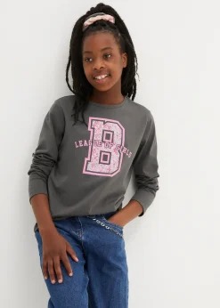 bonprix Lot de 3 T-shirts manches longues 100% coton|Enfant Vêtements Enfant|Filles 9-16 Ans·Lot De 2 Articles Et Plus