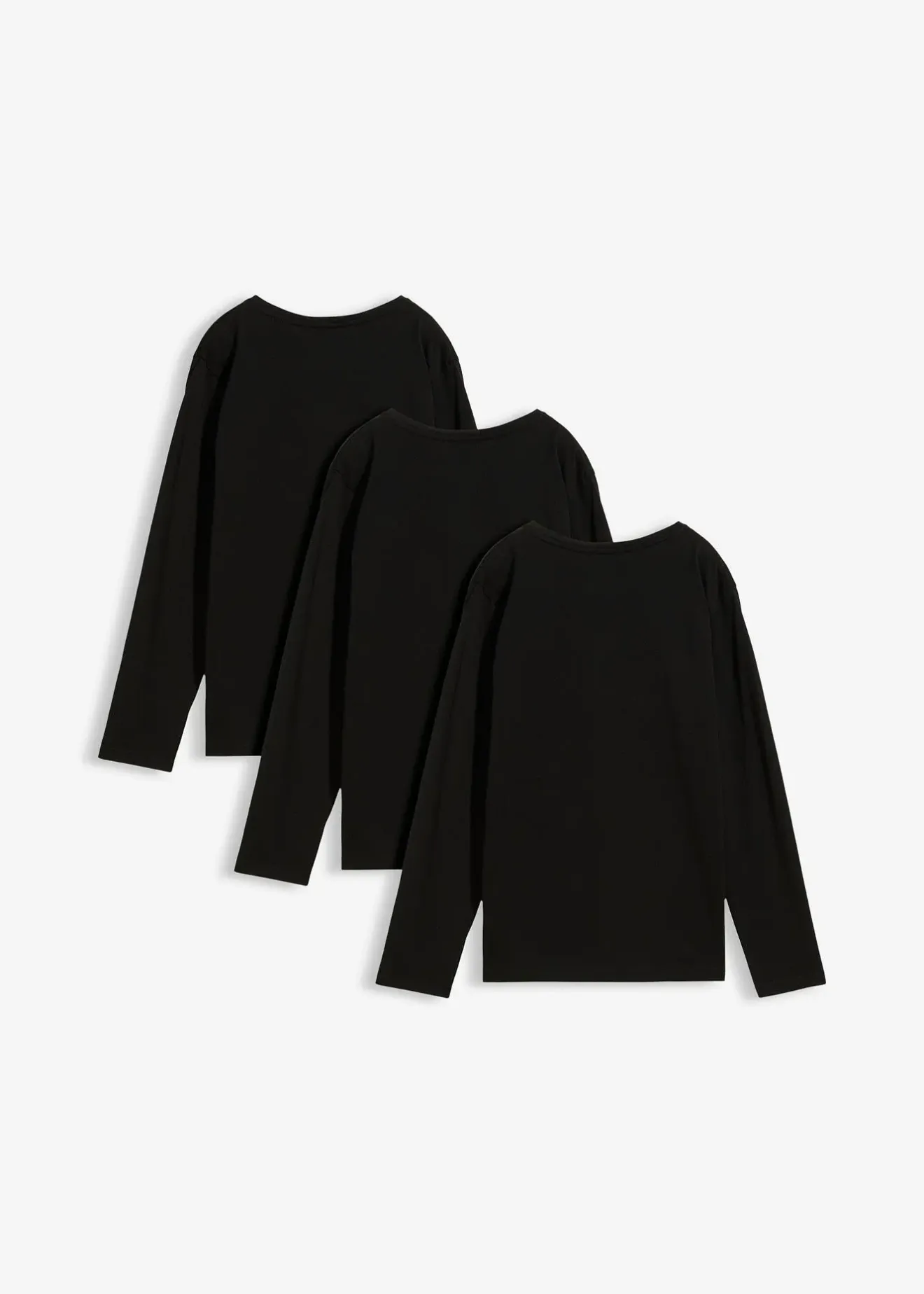 bonprix Lot de 3 T-shirts manches longues coton|Enfant Vêtements Enfant|Garçons 9-16 Ans·Lots De 2 Articles Et Plus