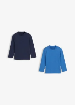 Enfant bonprix Vêtements Enfant|Garçons 2-8 Ans·Lots De 2 Articles Et Plus|Lot de 2 T-shirts manches longues col montant, 100% coton