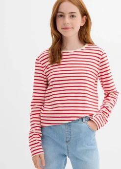 bonprix Lot de 3 T-shirts manches longues 100% coton|Enfant Vêtements Enfant|Filles 9-16 Ans·Lot De 2 Articles Et Plus