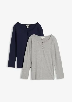 bonprix Lot de 2 T-shirts manches longues|Enfant Filles 9-16 Ans·Lot De 2 Articles Et Plus|Filles 9-16 Ans·T-Shirts & Chemisiers