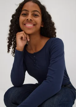 bonprix Lot de 2 T-shirts manches longues|Enfant Filles 9-16 Ans·Lot De 2 Articles Et Plus|Filles 9-16 Ans·T-Shirts & Chemisiers